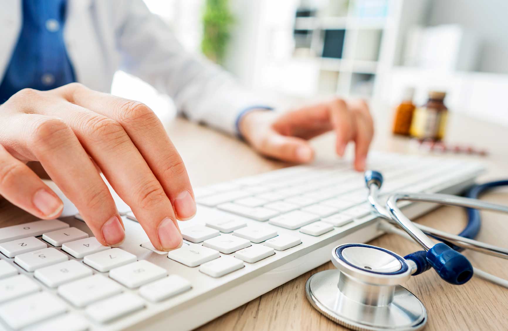 Doctor sending patient communication